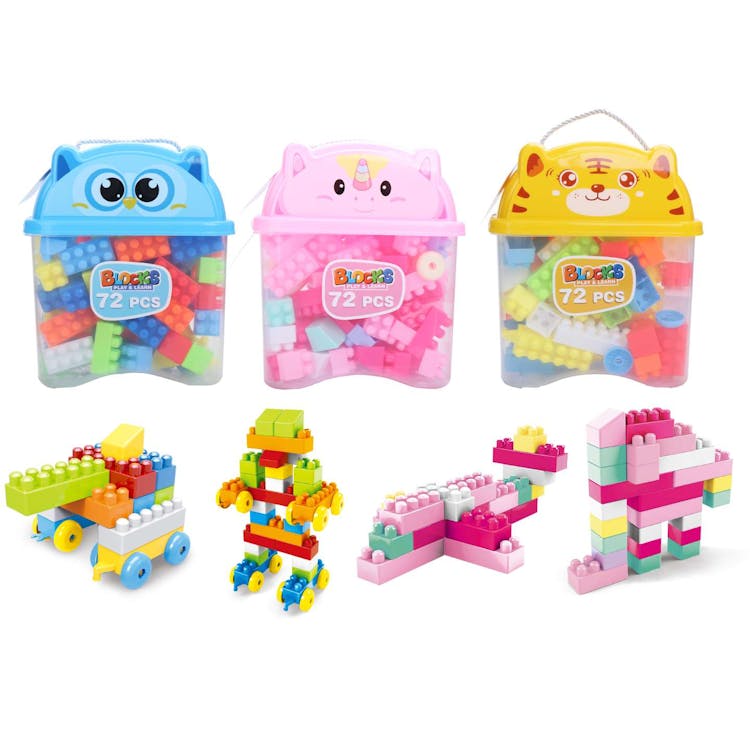 Blocks with Animal Case Three Assorted - 72 Pieces 3