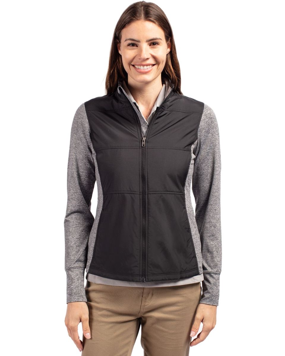 特価 Mark and Lona BTTF Zip Jacket Cutter & Buck Stealth Hybrid Quilted Mens Full Zip
