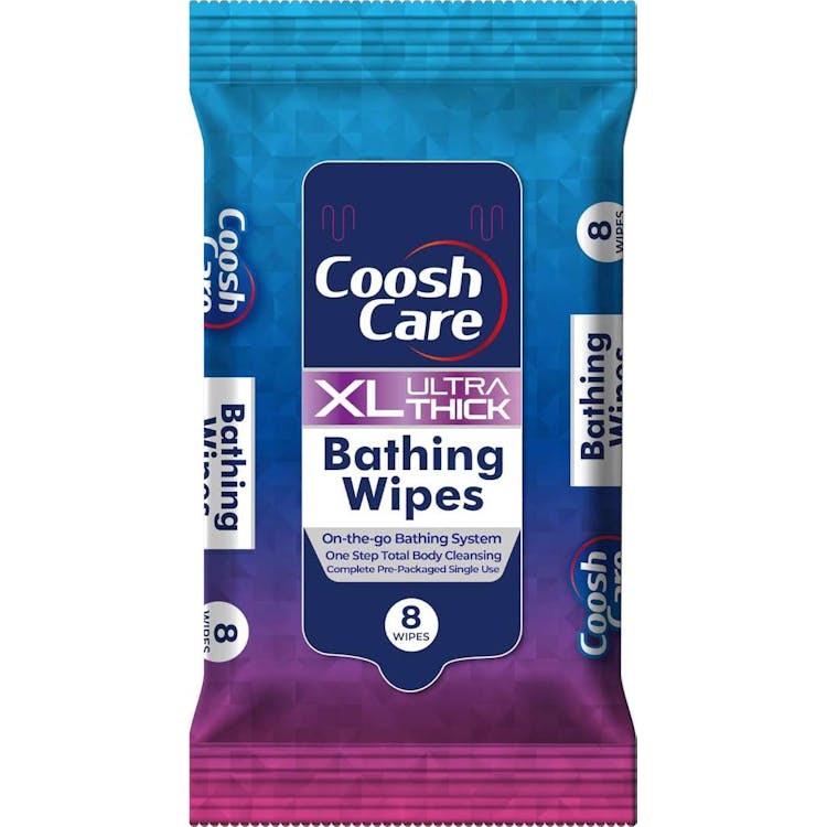 XL Ultra-Thick No-Rinse Bathing Wipes - 8 Count 2