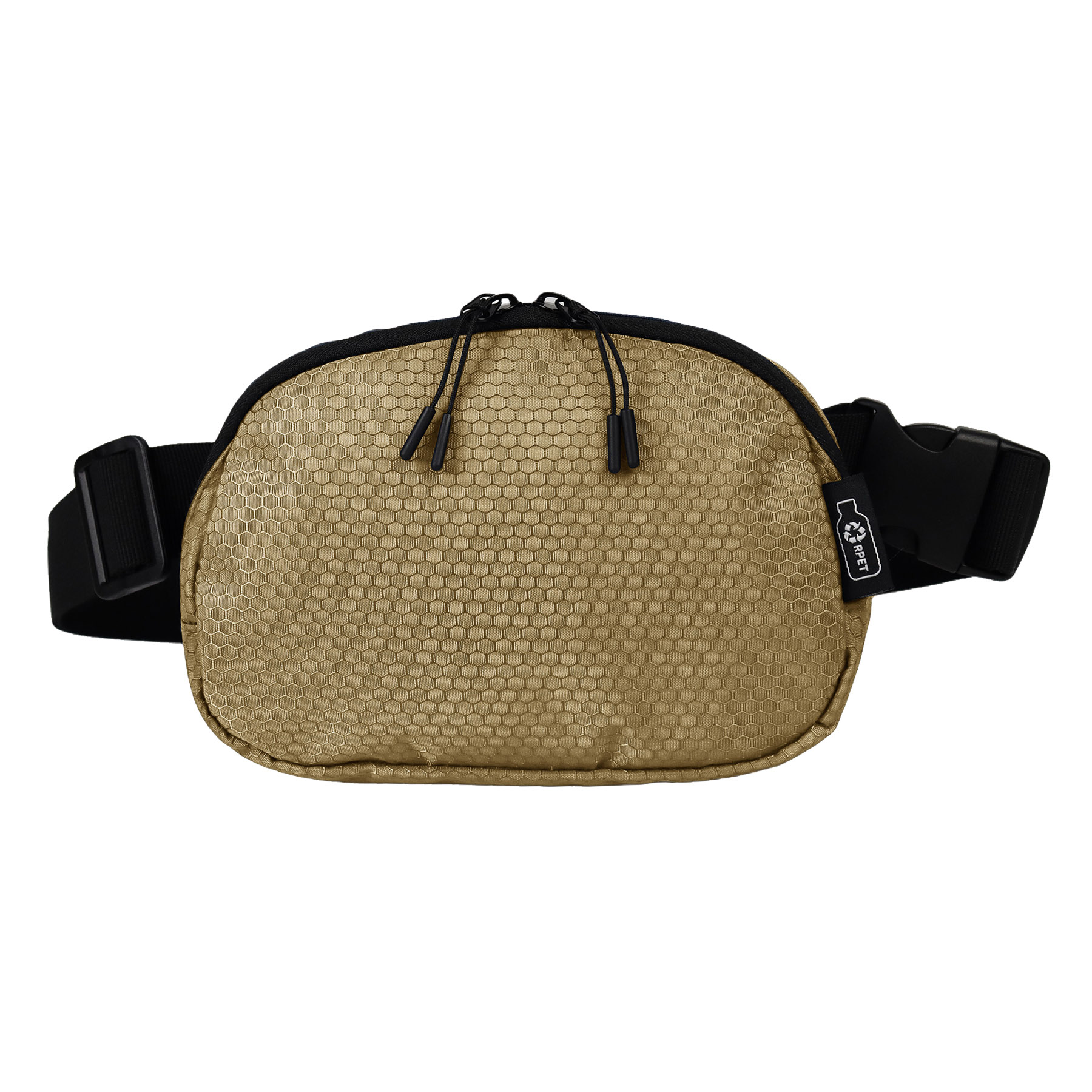 Water-Resistant 100% RPET 420D PU layer Belt Bag w/Adjustable Strap 25
