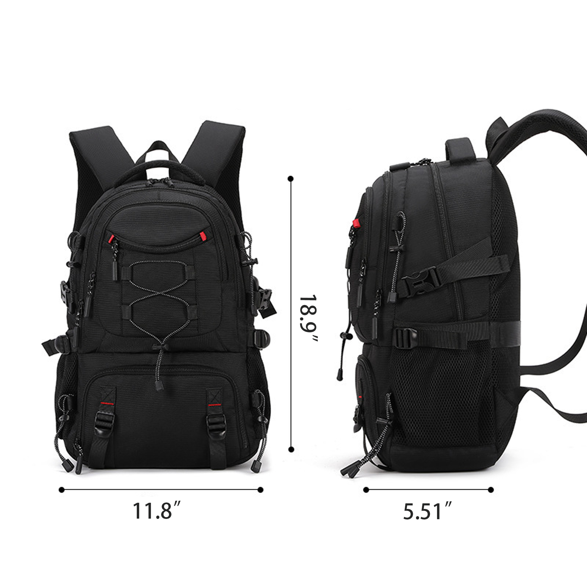 Large Capacity School Business Travel Backpack With USB Port 4