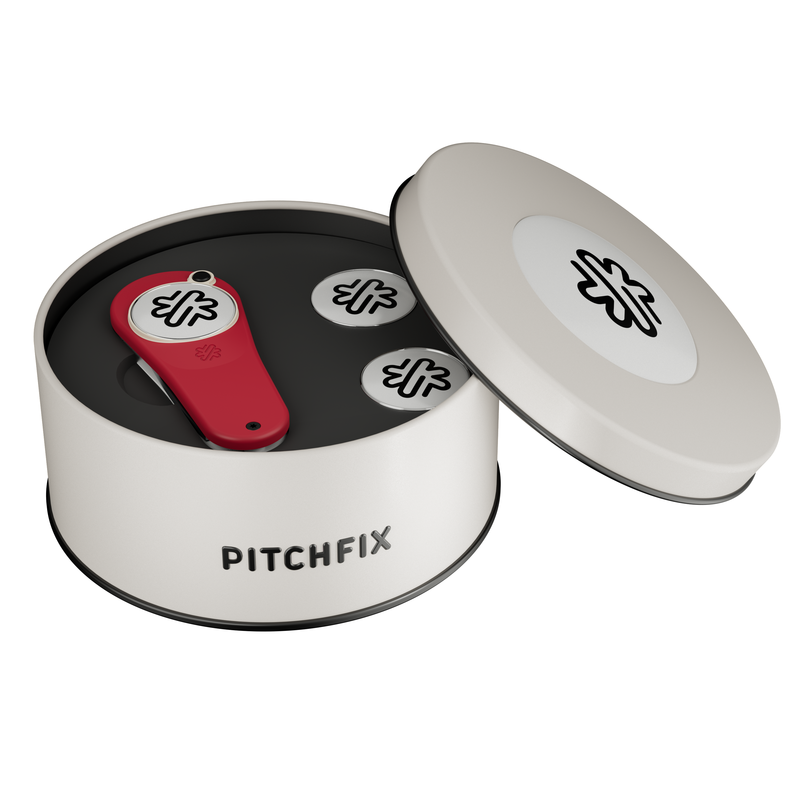 Pitchfix Original Golf Divot Tool in Round Tin 12