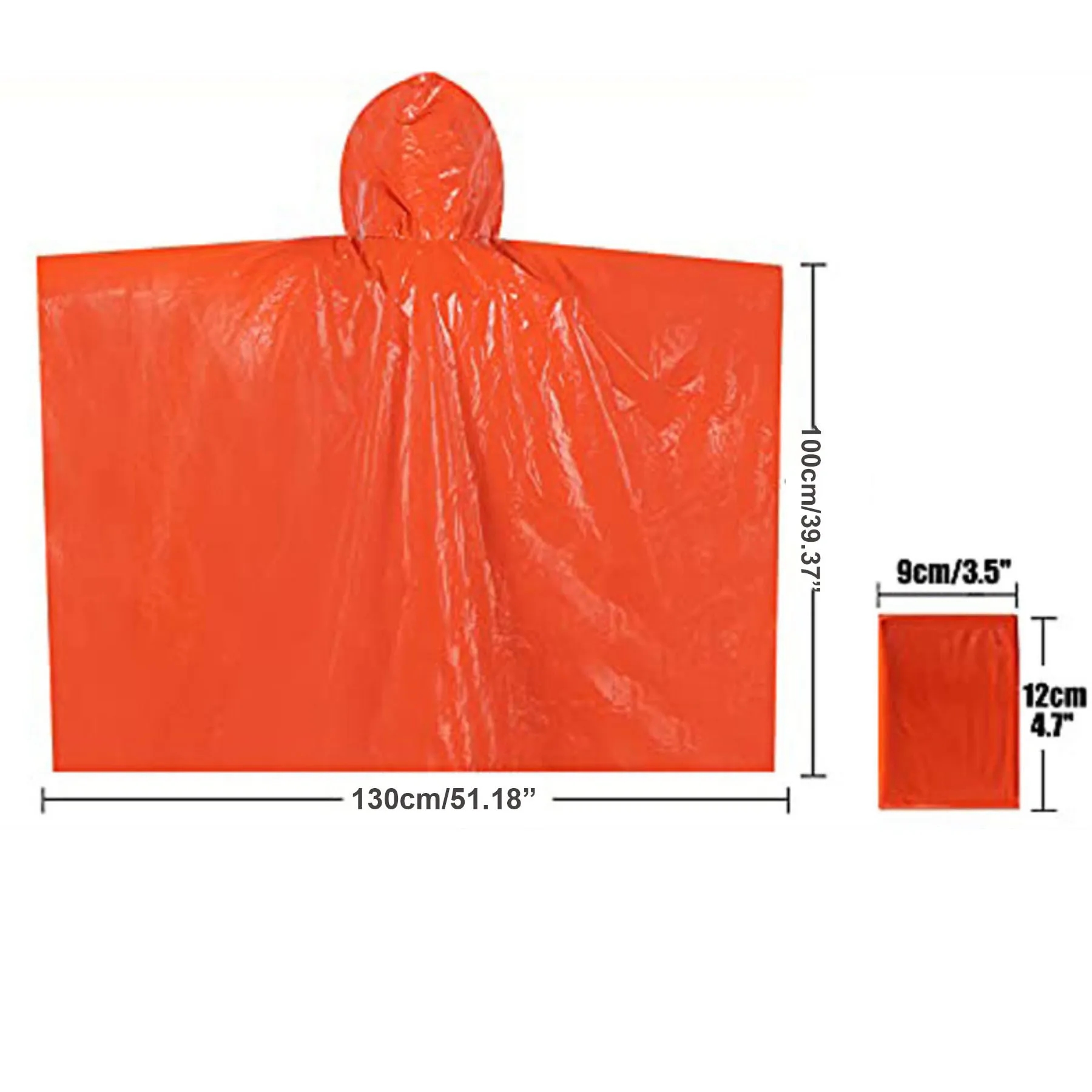 Emergency Rain Poncho For Unisex 10