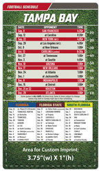 Magnet Football Sport Schedules - 4x7 Round Corners