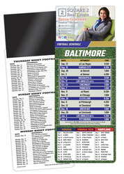 Magna-Card Business Card Magnet Football Schedules (3.5x9)