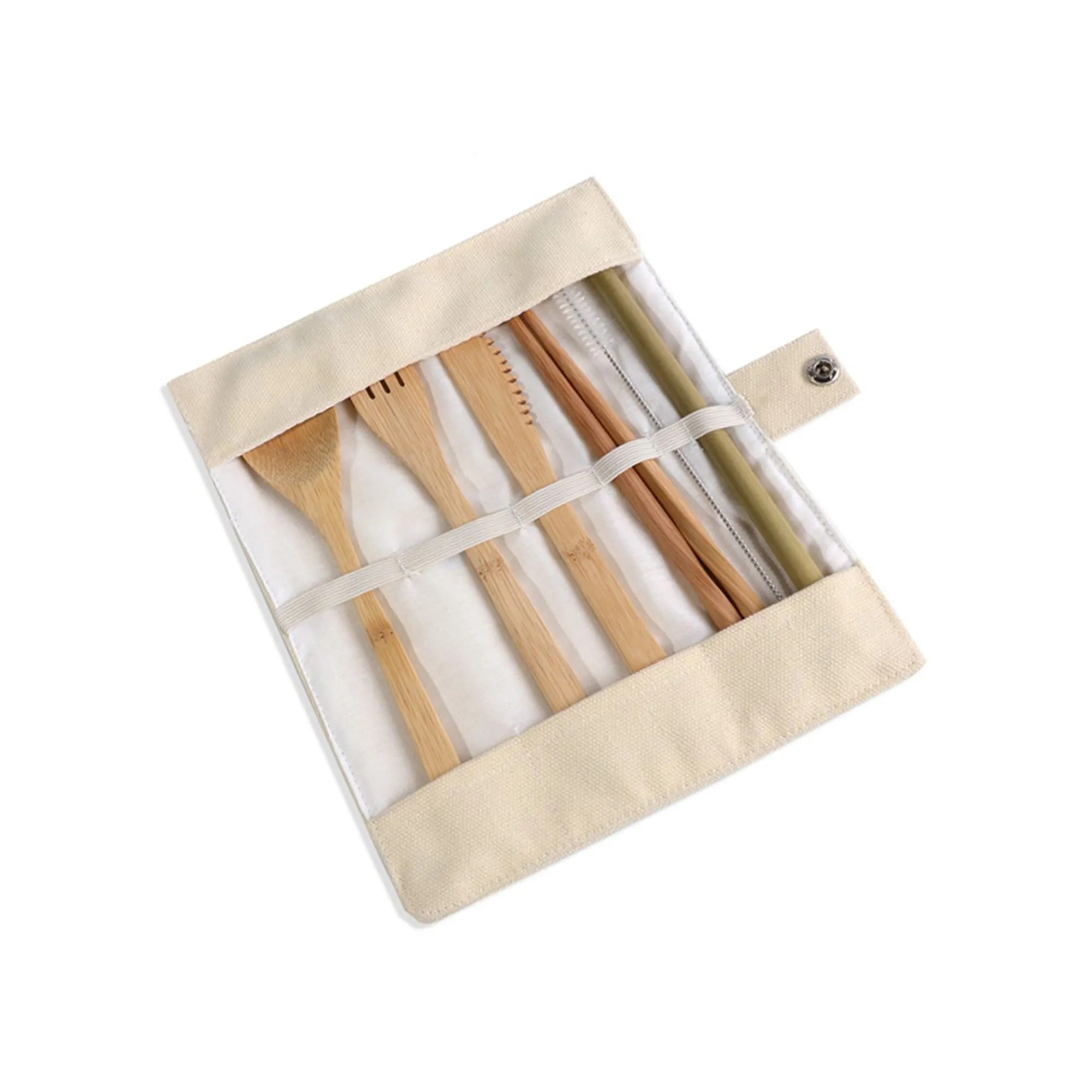 7-Piece Bamboo Travel Utensil Set 10