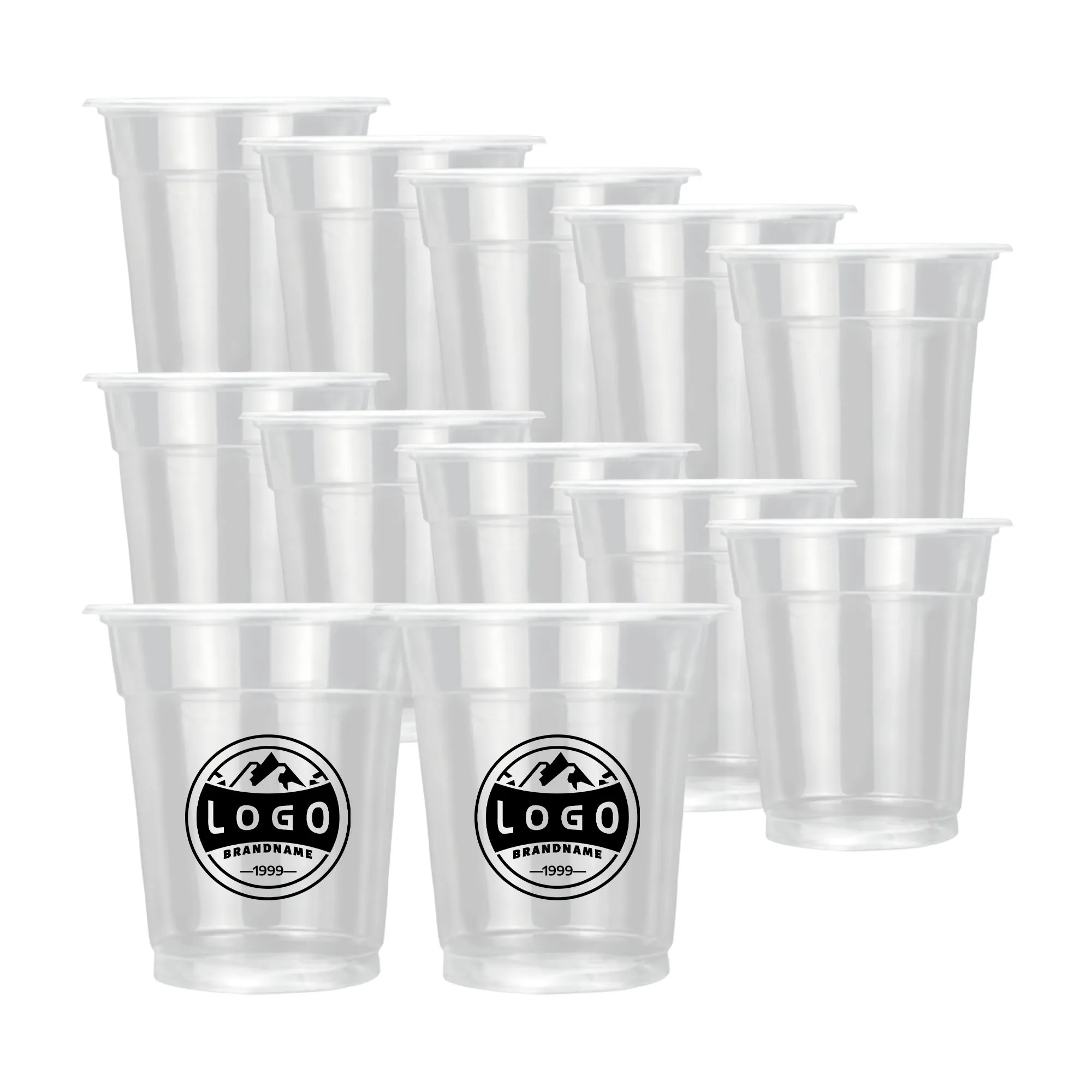 12oz Clear Plastic Square Cup 5