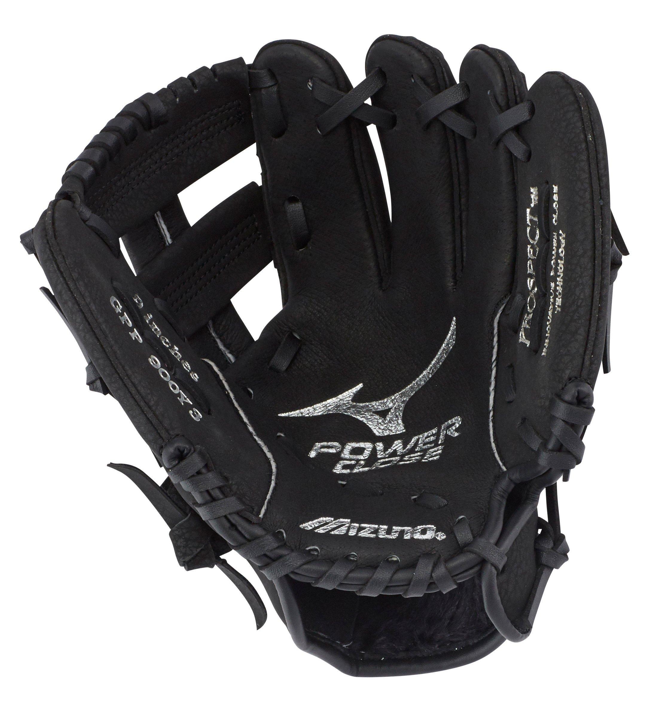 Prospect Series PowerClose Baseball Glove 9", T Web, Full Grain Pigskin 10