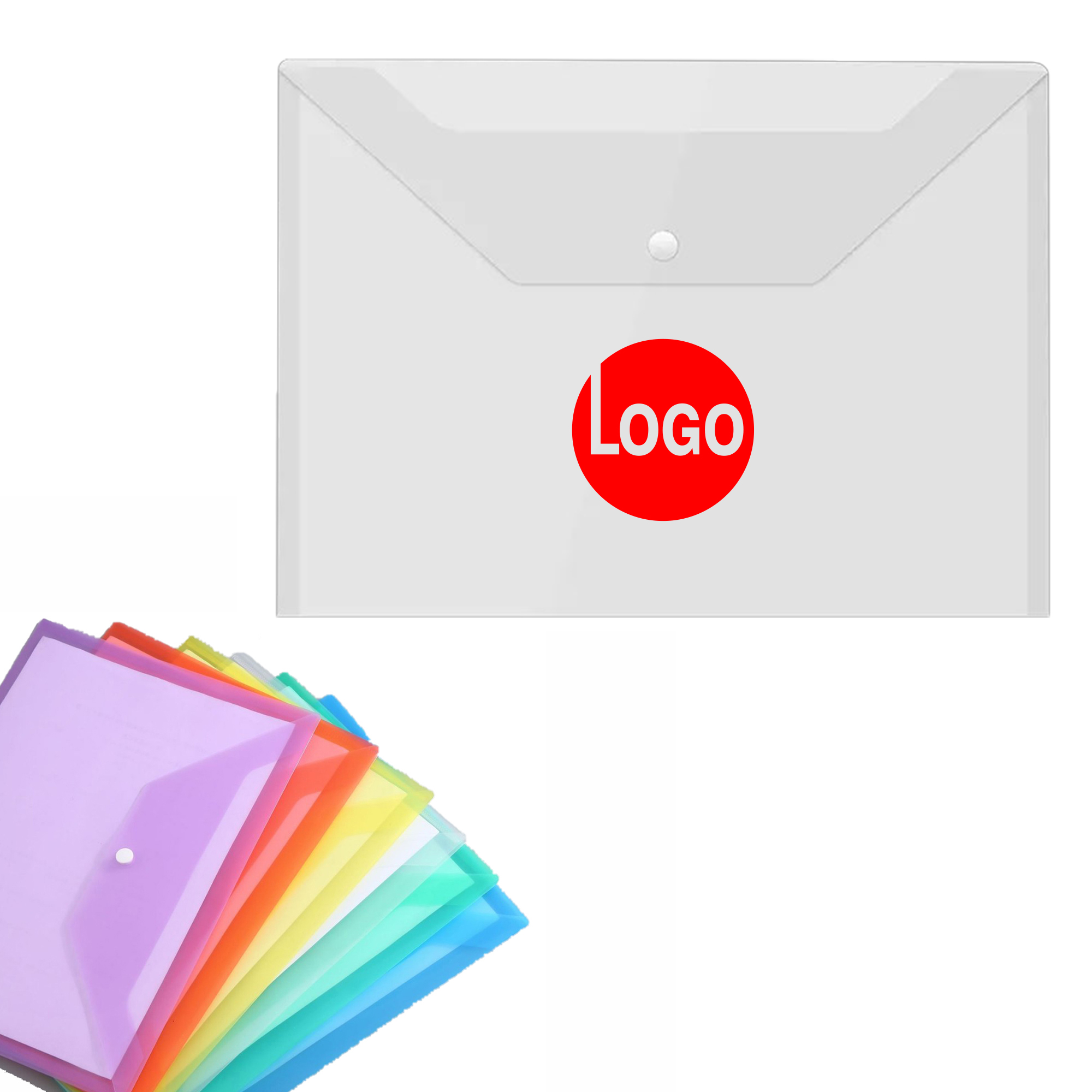 Stylish Transparent PP A4 File Pouch 8