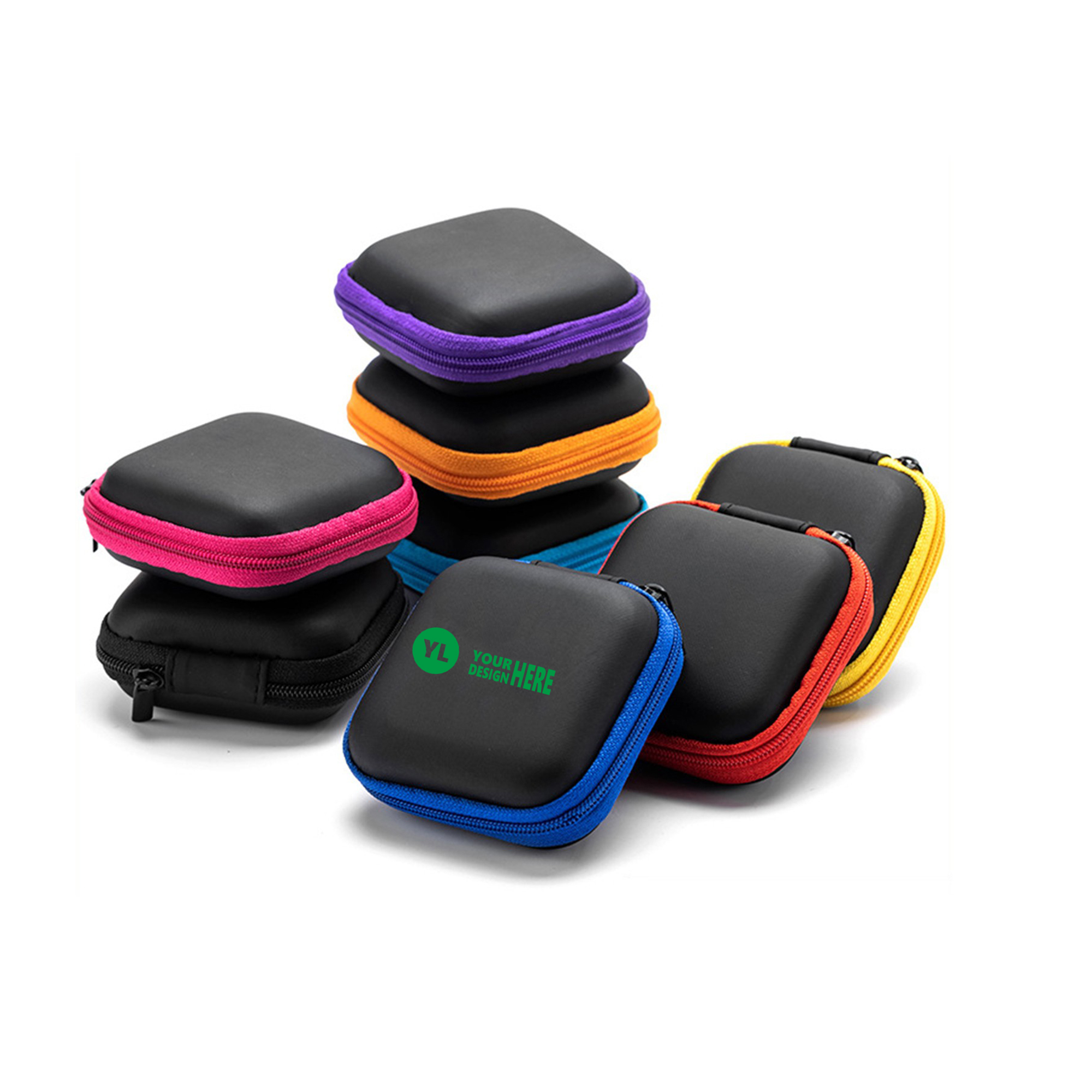 Square Earbuds Carrying Case