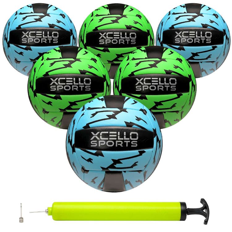 Volleyballs - Blue and Green Official Size 8.5" 3