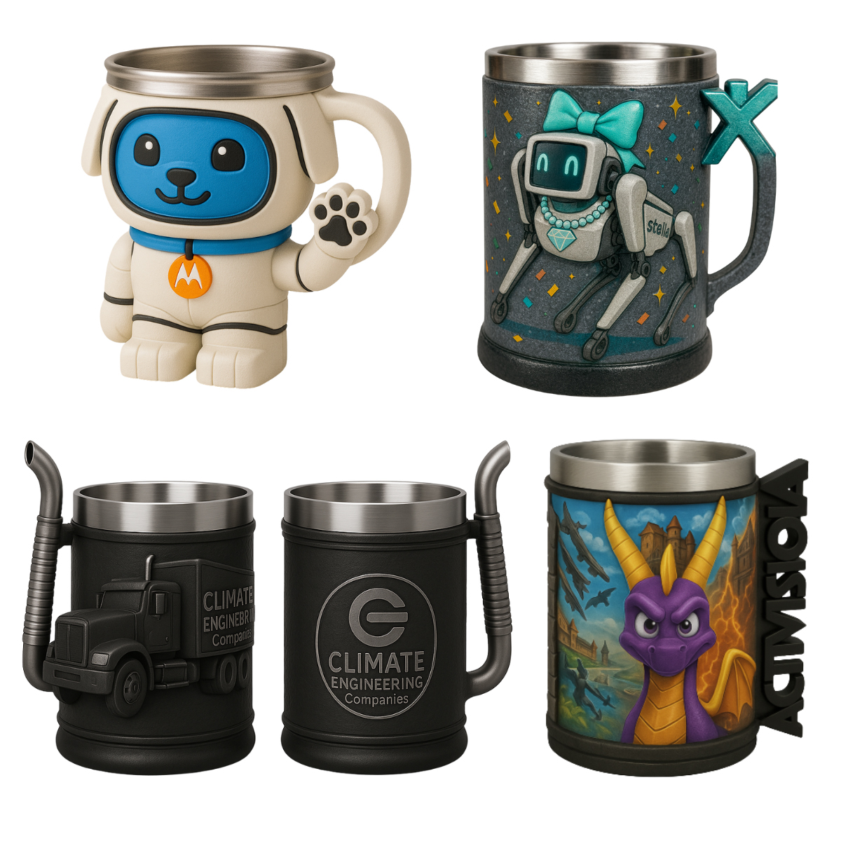 EpicMug Customizable Resin Molded Exterior Mug - Stainless Steel 450ML 38