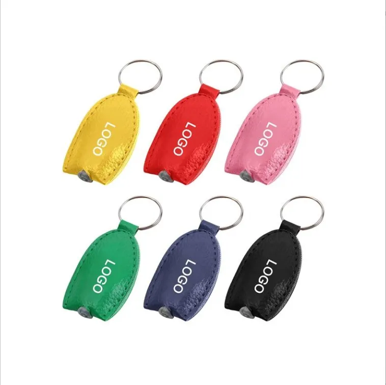 PU keychain with LED light