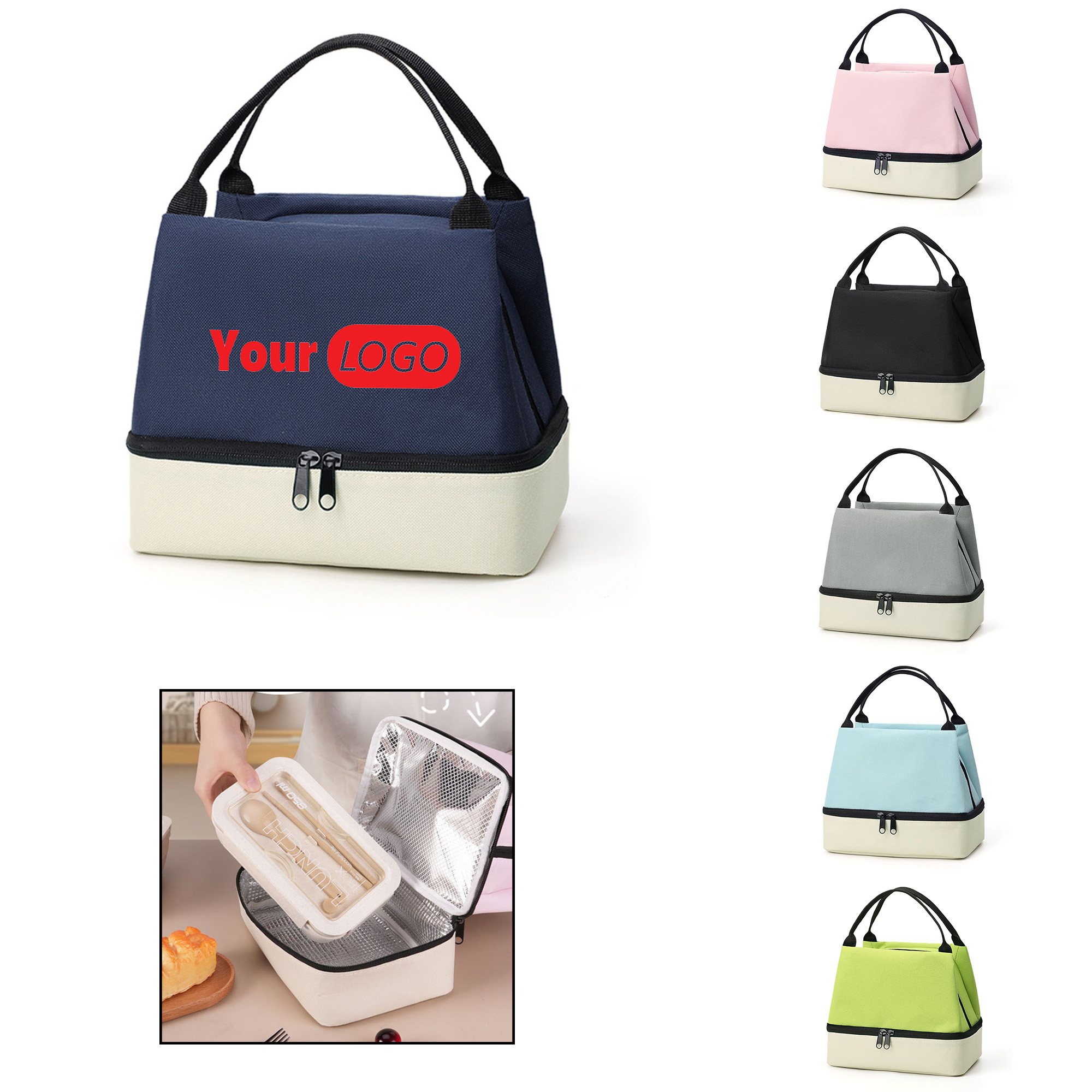 Double-Layer Insulated Portable Lunch Bag 4