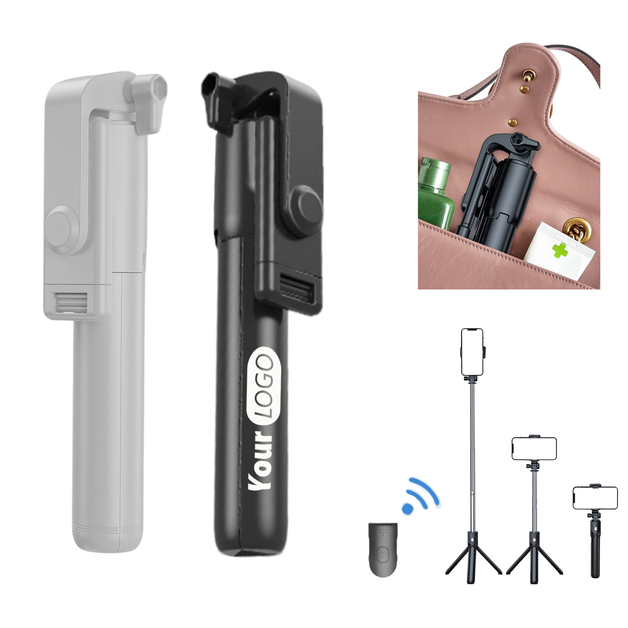 Smartphone Tripod Stand with Remote-Controlled Selfie Stick 8