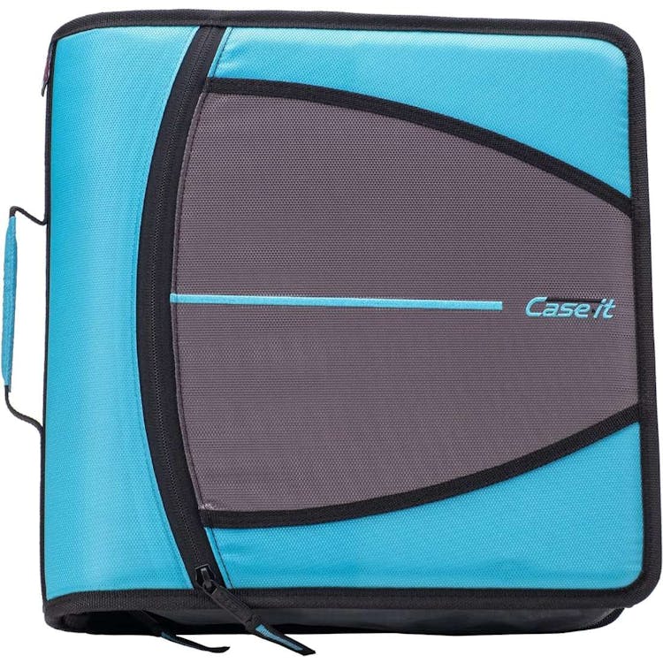 Case-It Mighty Zip Tab Binder - Teal 3" 3