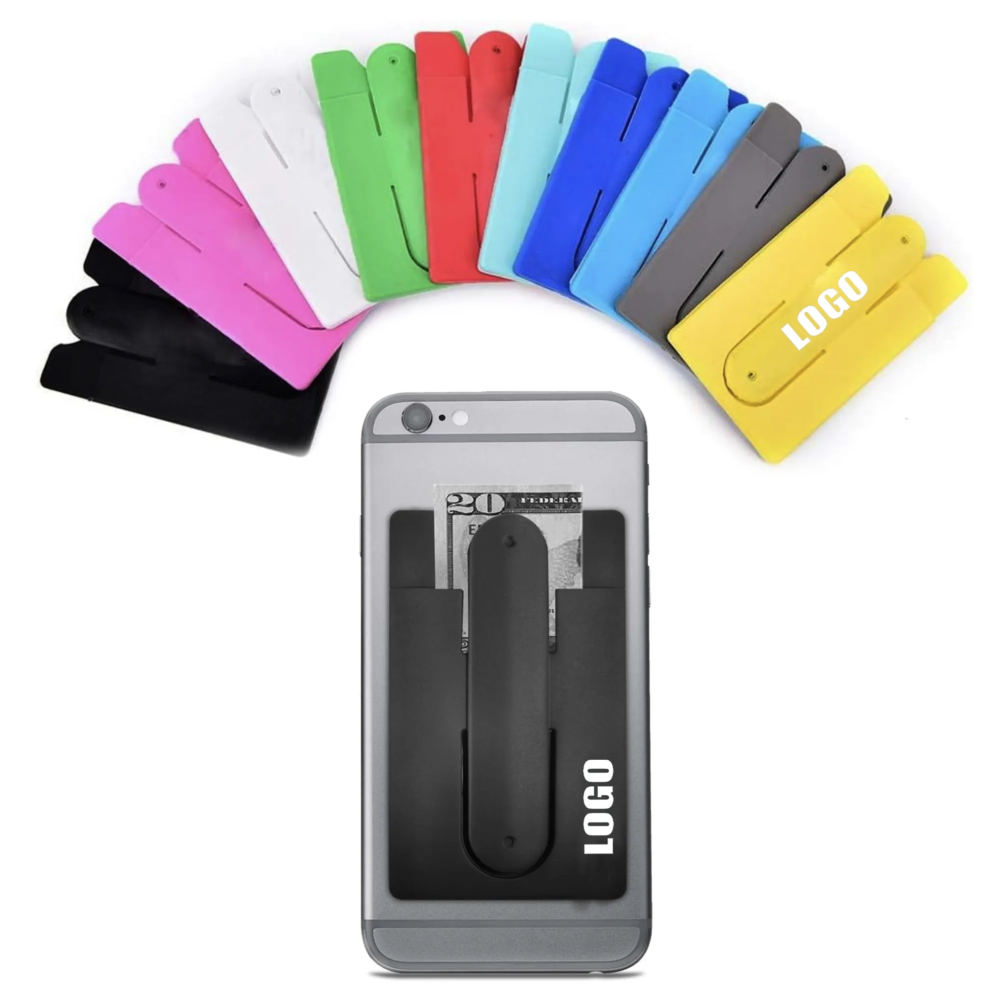 Card Holder with Cell Phone Stand 4