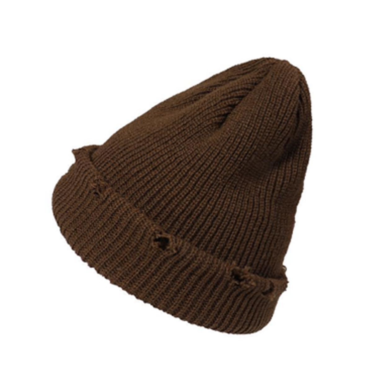 Unisex Winter Warm Knit Dilapidated Hole Beanie 7