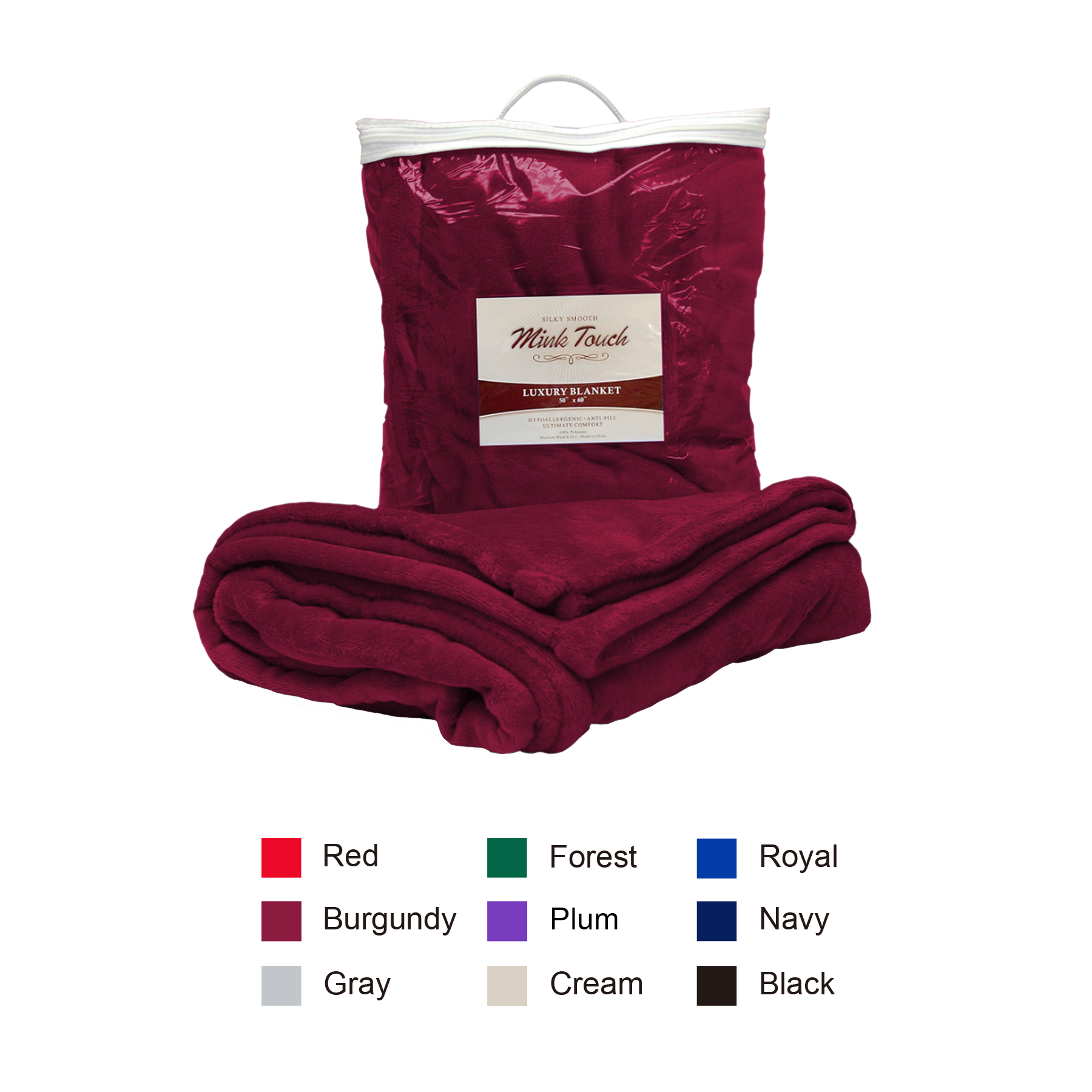 300g 100% Polyester silky smooth faux mink blanket 28