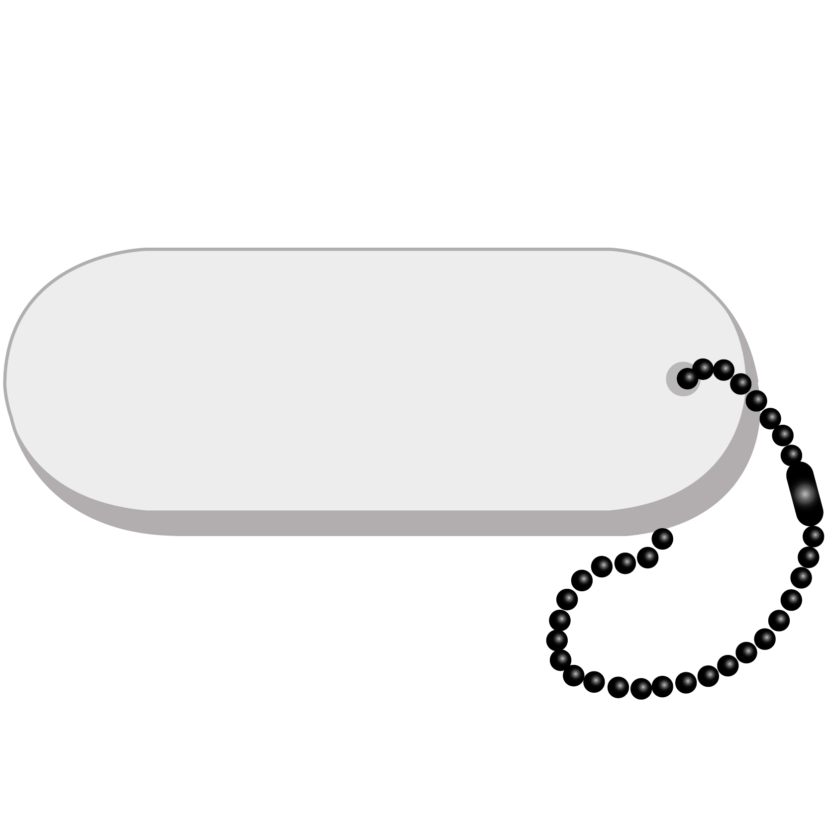 Oval - Large Key Tag 34