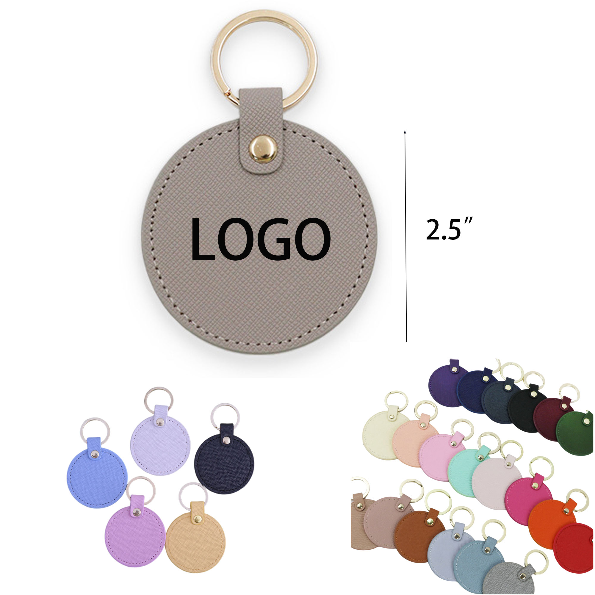 Custom PU Leather Keyring