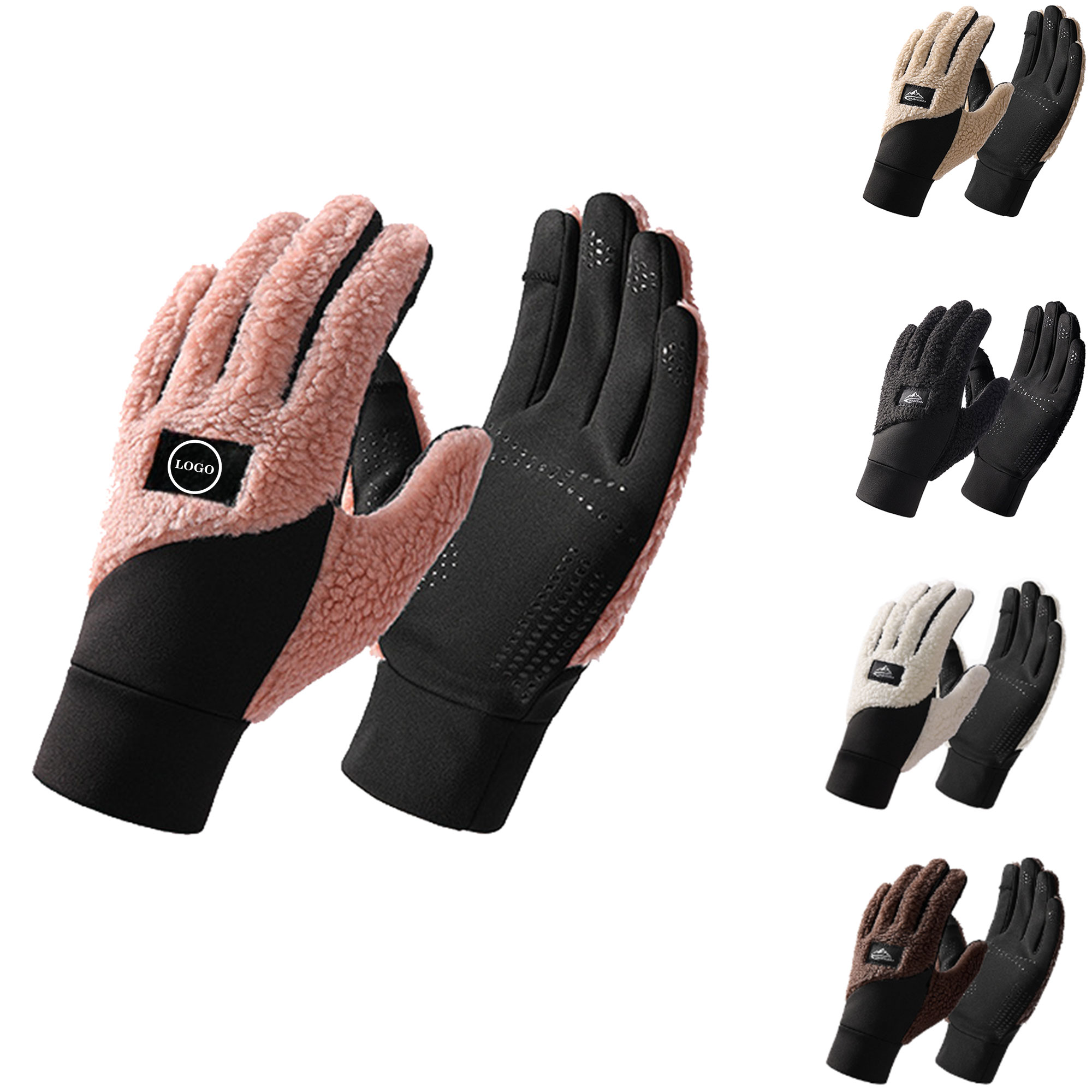 Warm Fleece Touchscreen Gloves with Anti-Slip Design 3
