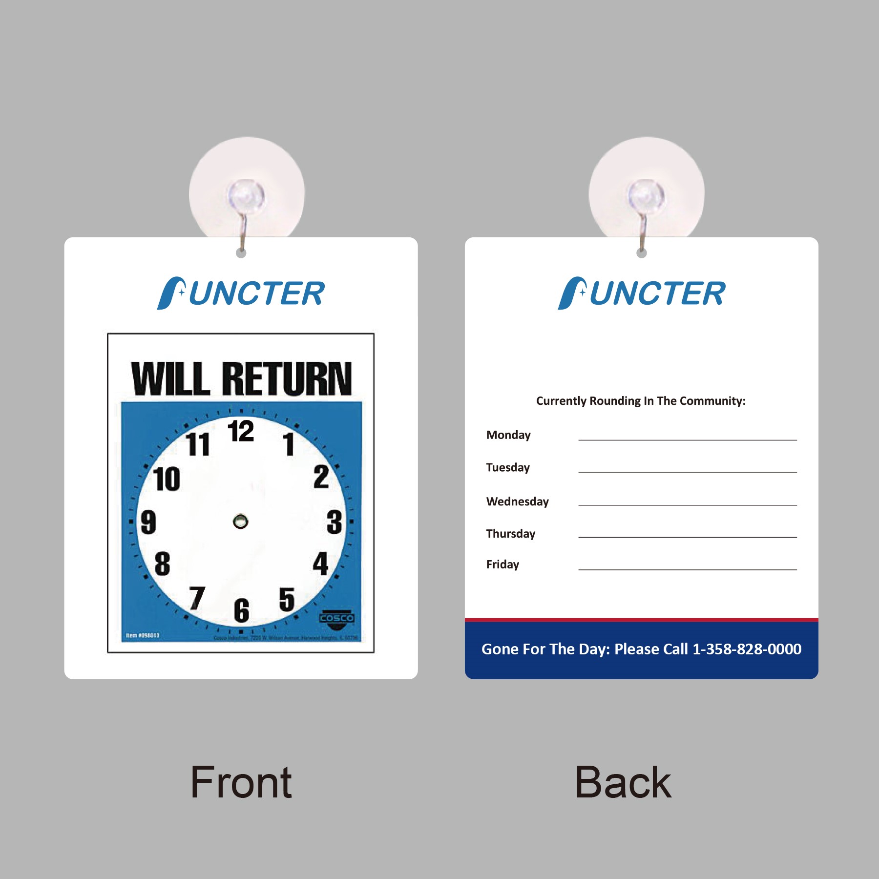 Custom Door Hanger With Sucker