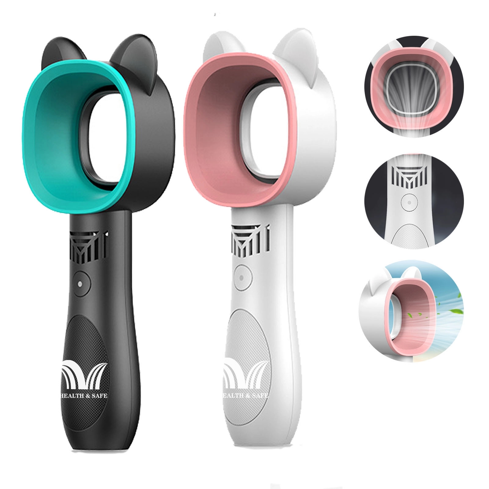 Usb Rechargeable Handheld Mini Leafless Fan