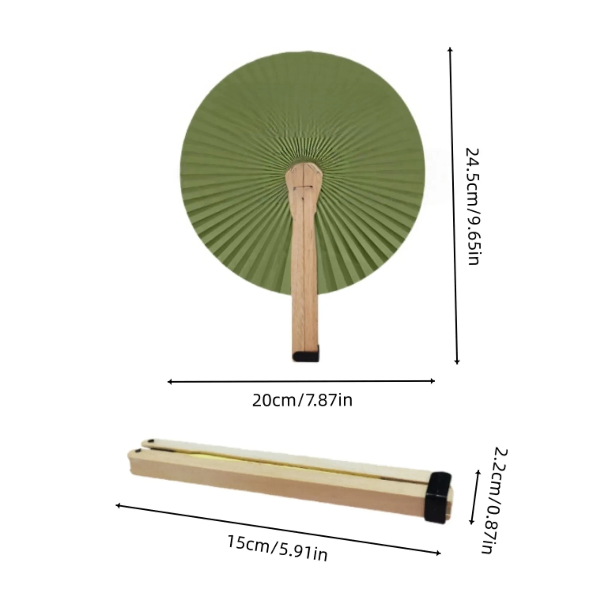 Custom Round Paper Hand Fan Gift 9