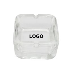 3.8'' Square Glass Cigarette Ashtray