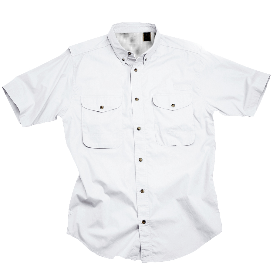 Cotton Poplin Fishing Shirt - Short Sleeve 13