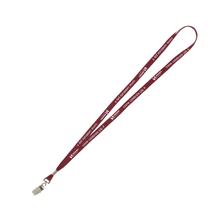 "AUBURN" 3/8" Overseas Silkscreen Lanyard (Overseas Production 8-10 Weeks) 49