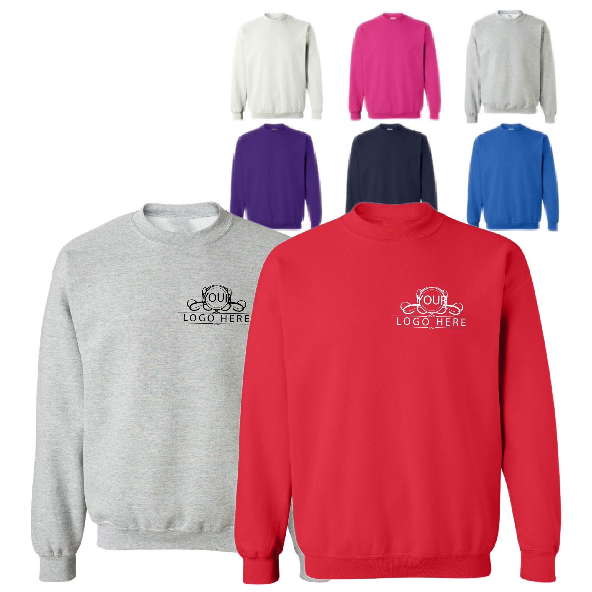 Fleece Raglan Crew Neck Sweatshirt, custom hoodie or sweatshirt with logo imprint 4