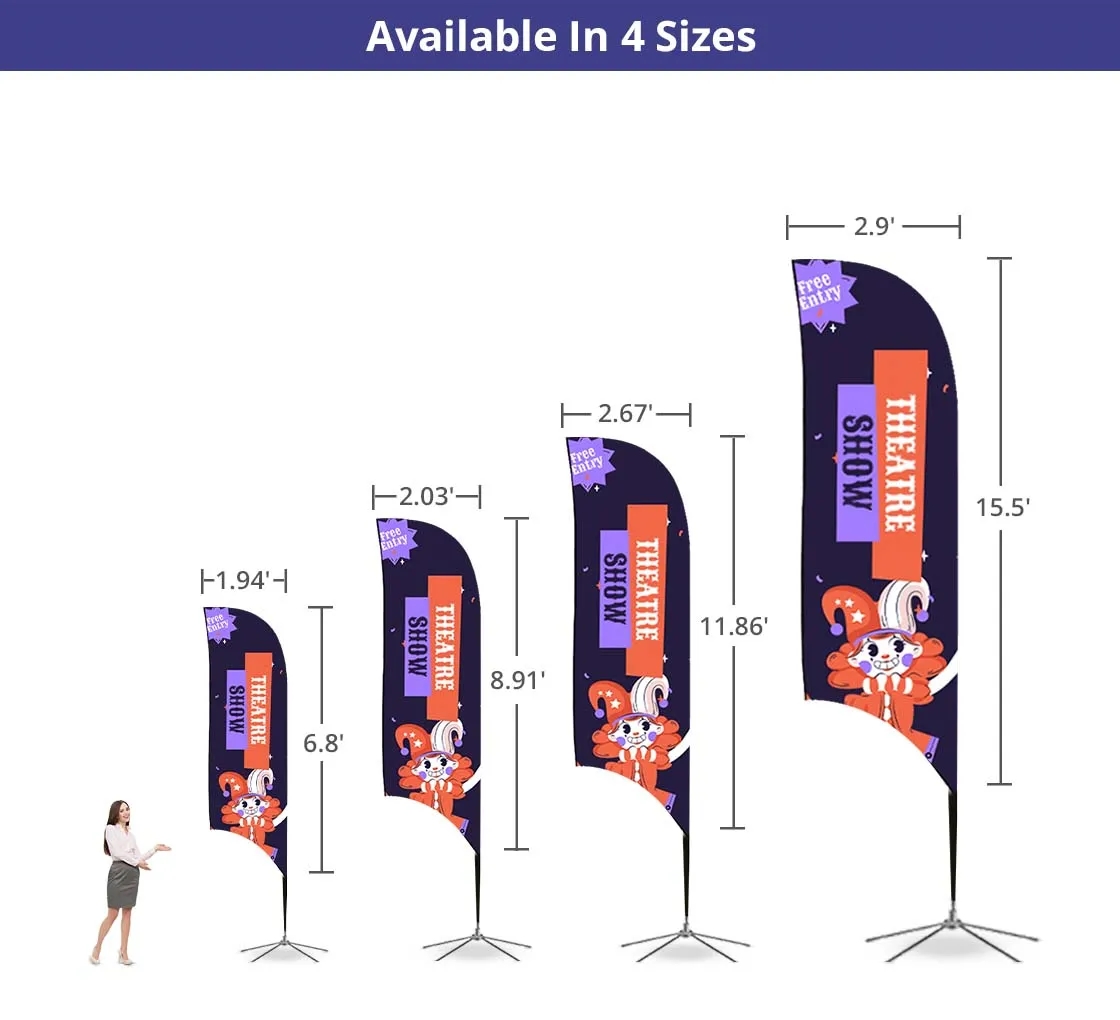 Concave Flags, Double Sided package (2.03ft x 8.91ft) 14