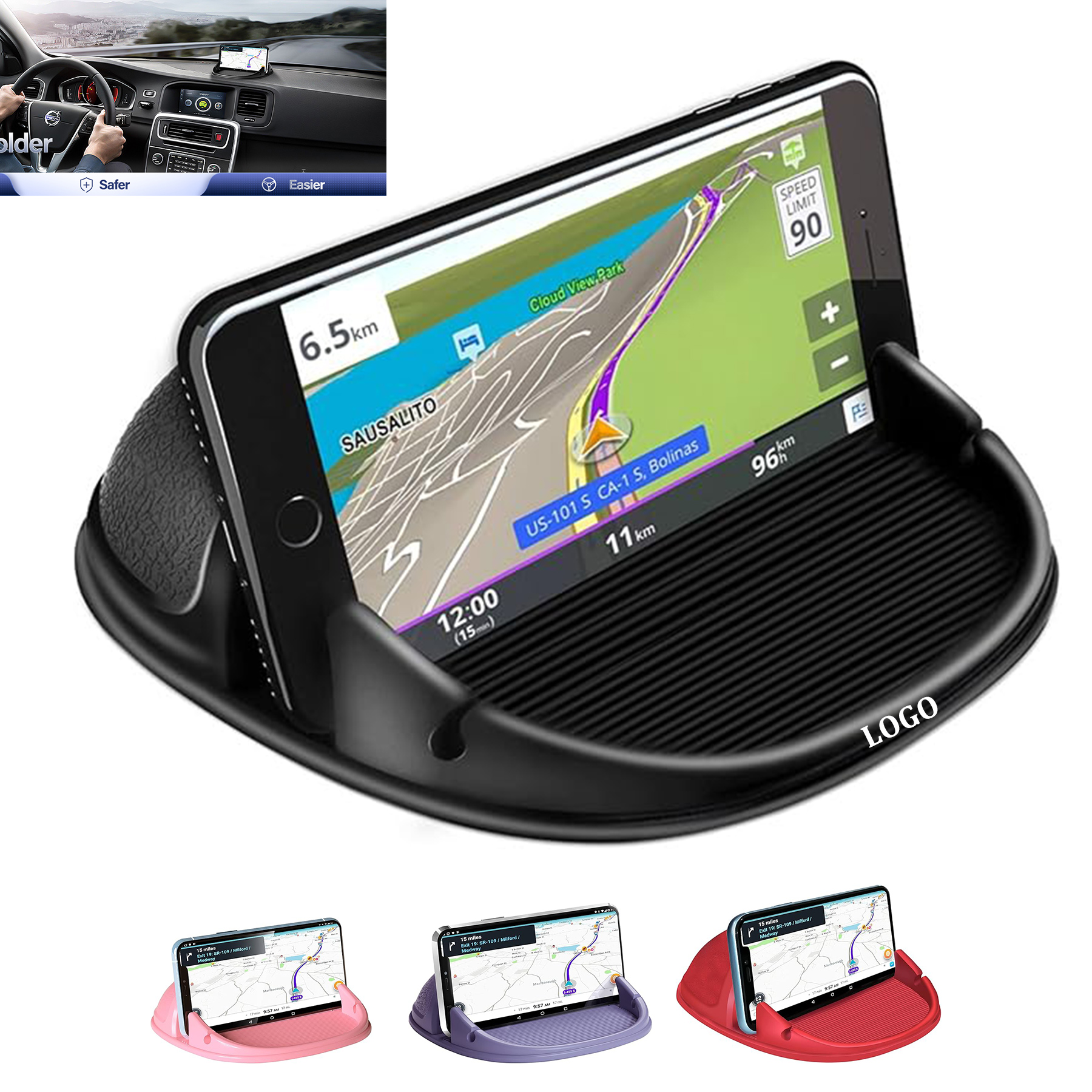 No Slip Desktop Car Phone Holder 12