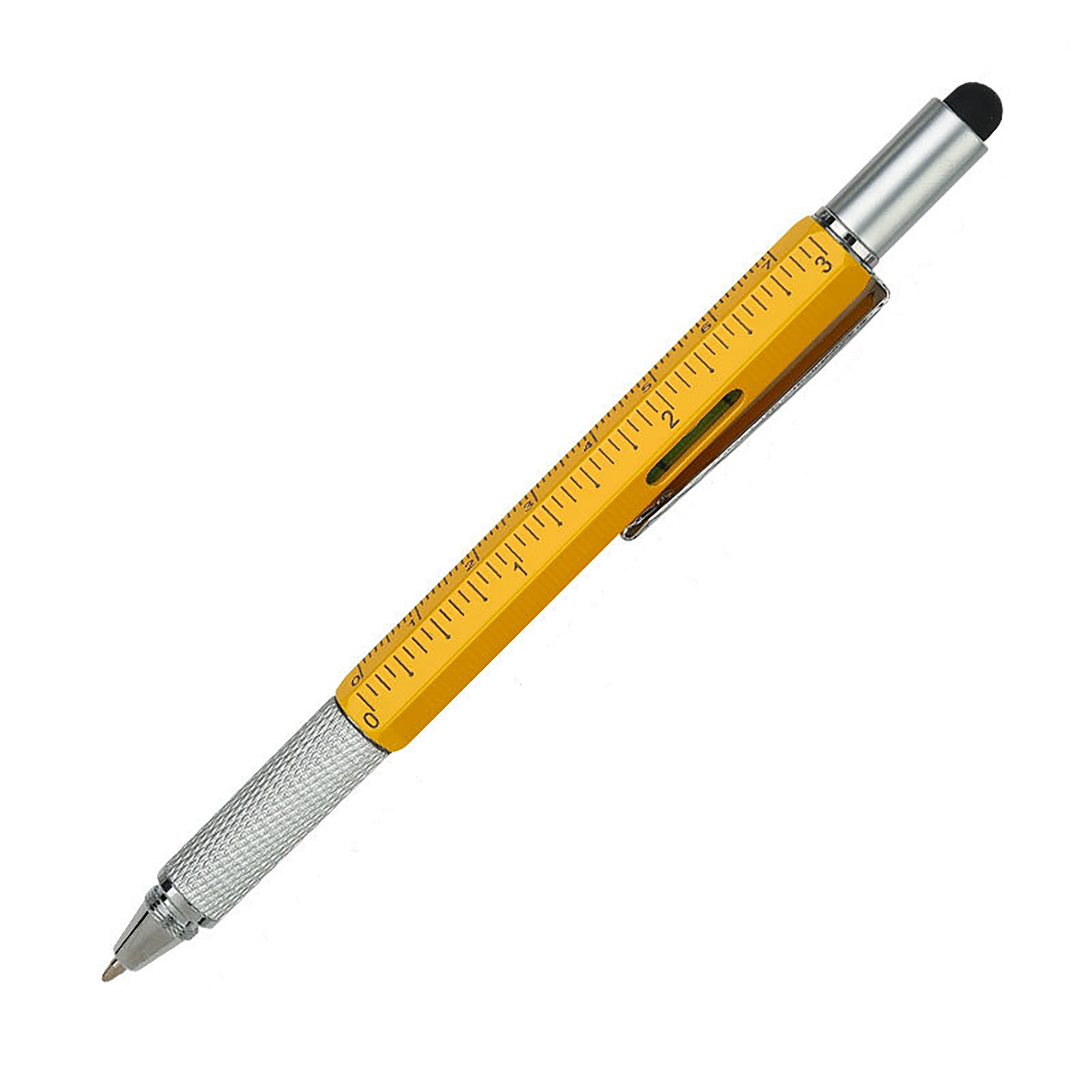 6-in-1 Multifunction Tool Pen Screwdriver Ruler Level Stylus Ballpoint Pen with Logo 5