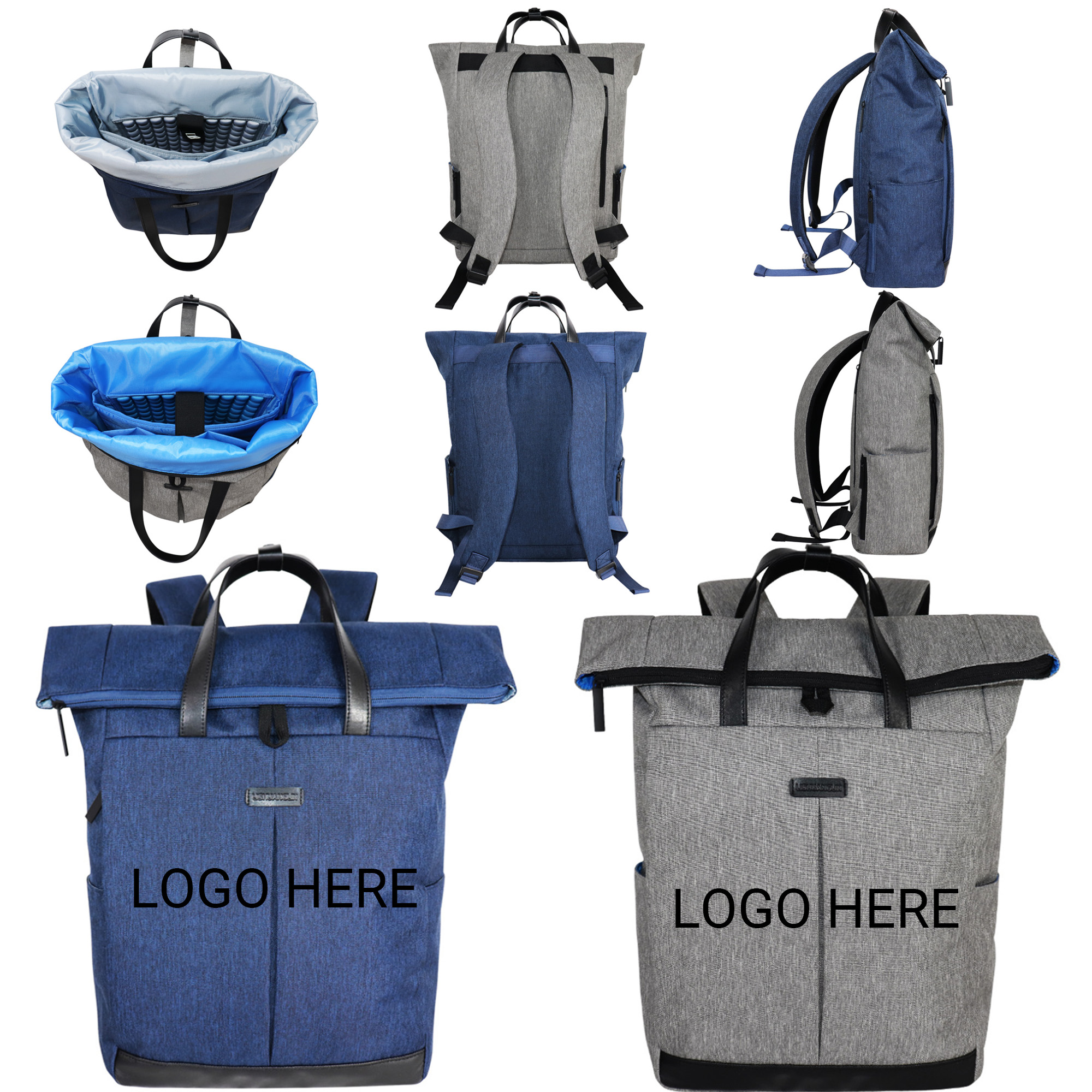 Eco Friendly Rolltop Backpack With Custom Logo