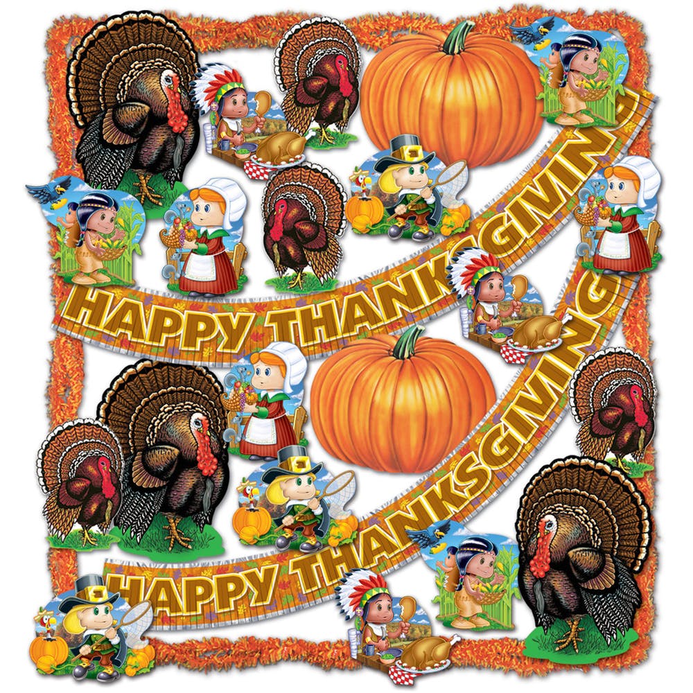 Thanksgiving Decorating Kits - 38 Pieces 3