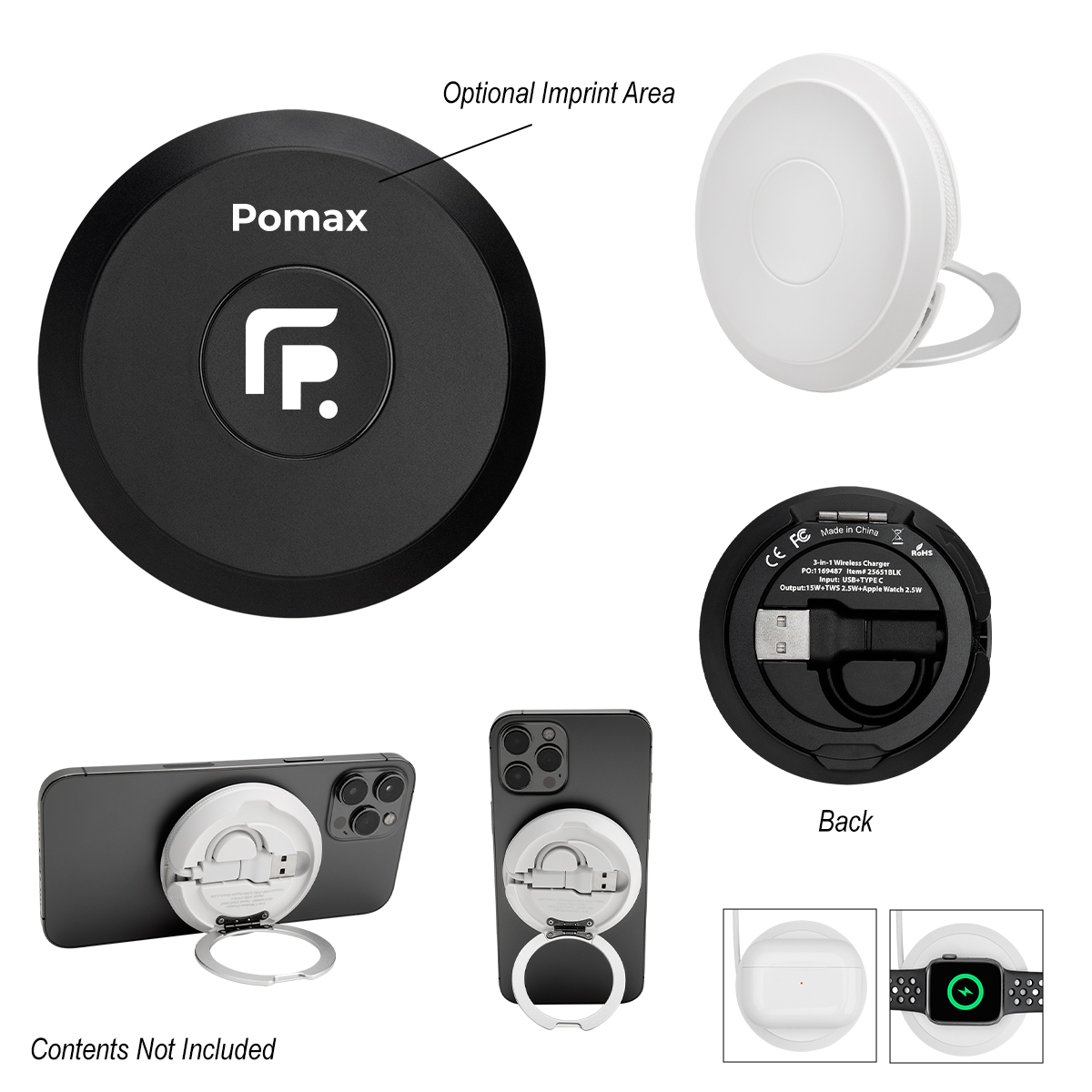 Wireless Multi-Charger With Kickstand