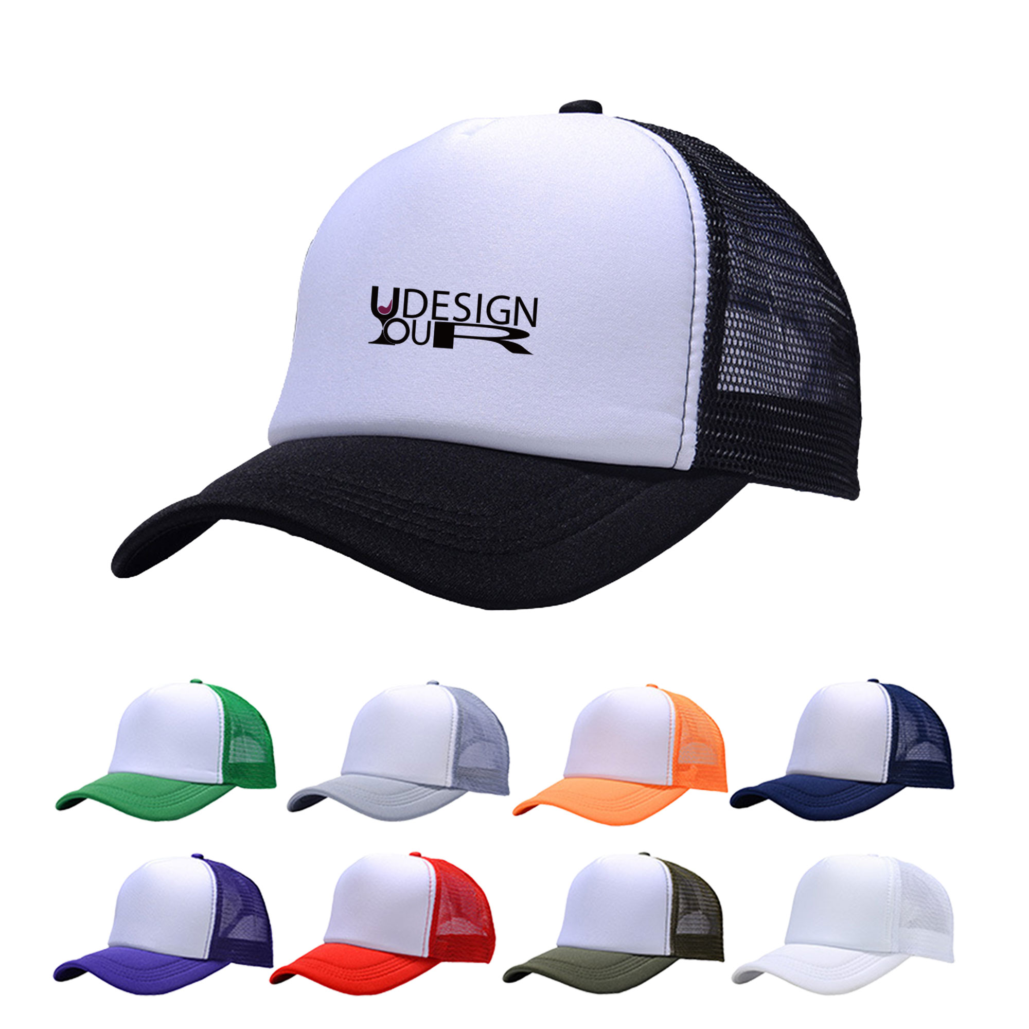 Breathable Mesh Cap Custom Logo Trucker Style