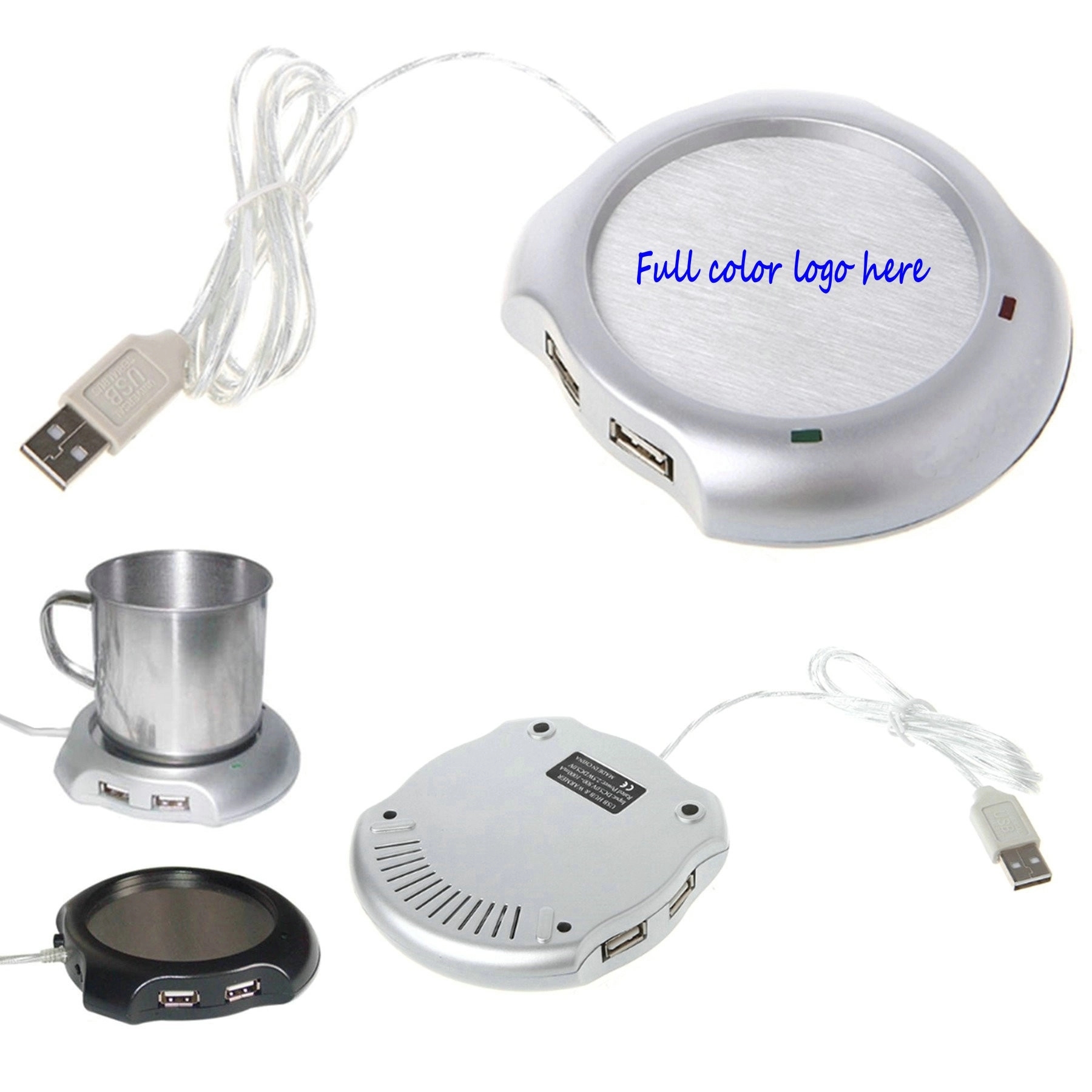 MOQ 50PCS Aluminium Coffee Mug Warmer USB 4