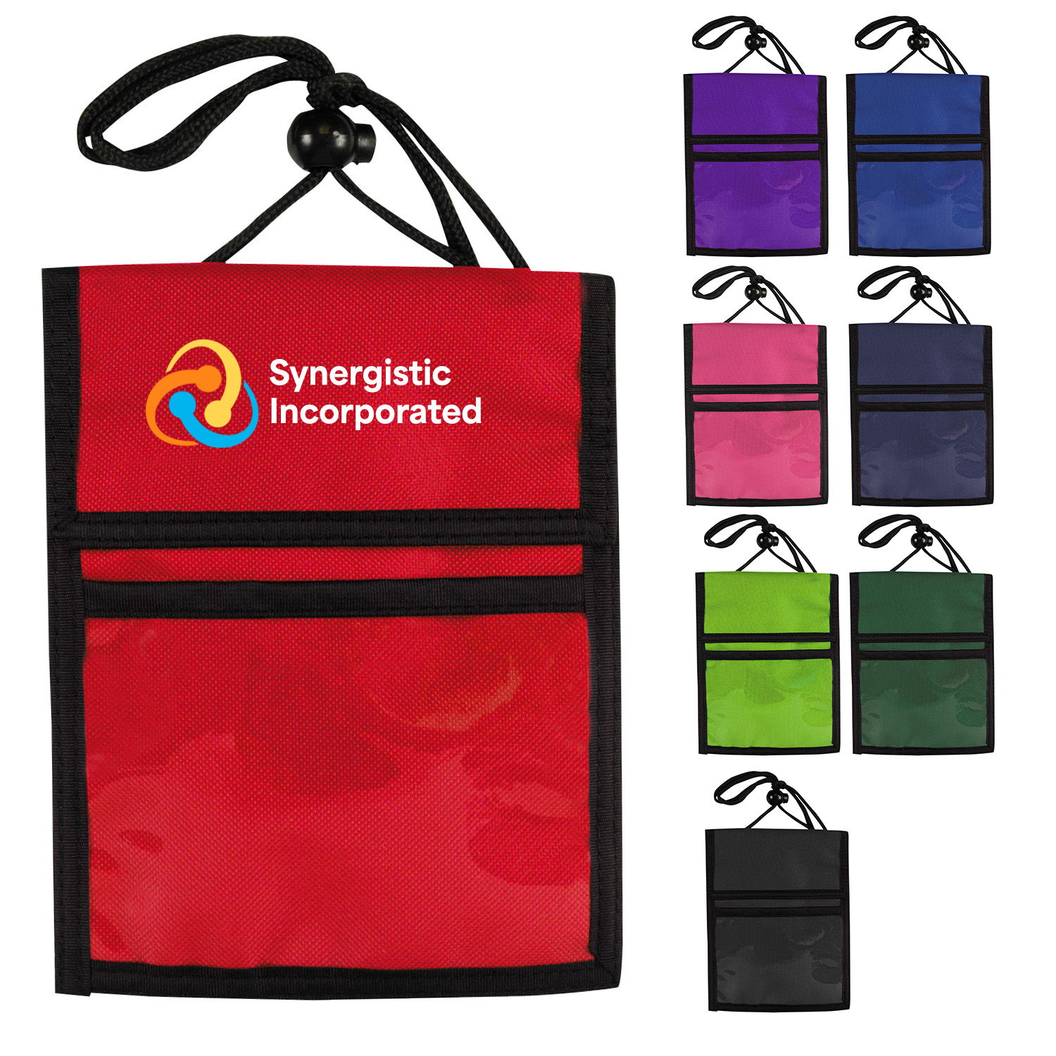 Multi-Pocket Badge Holder/Passport Pouch 19