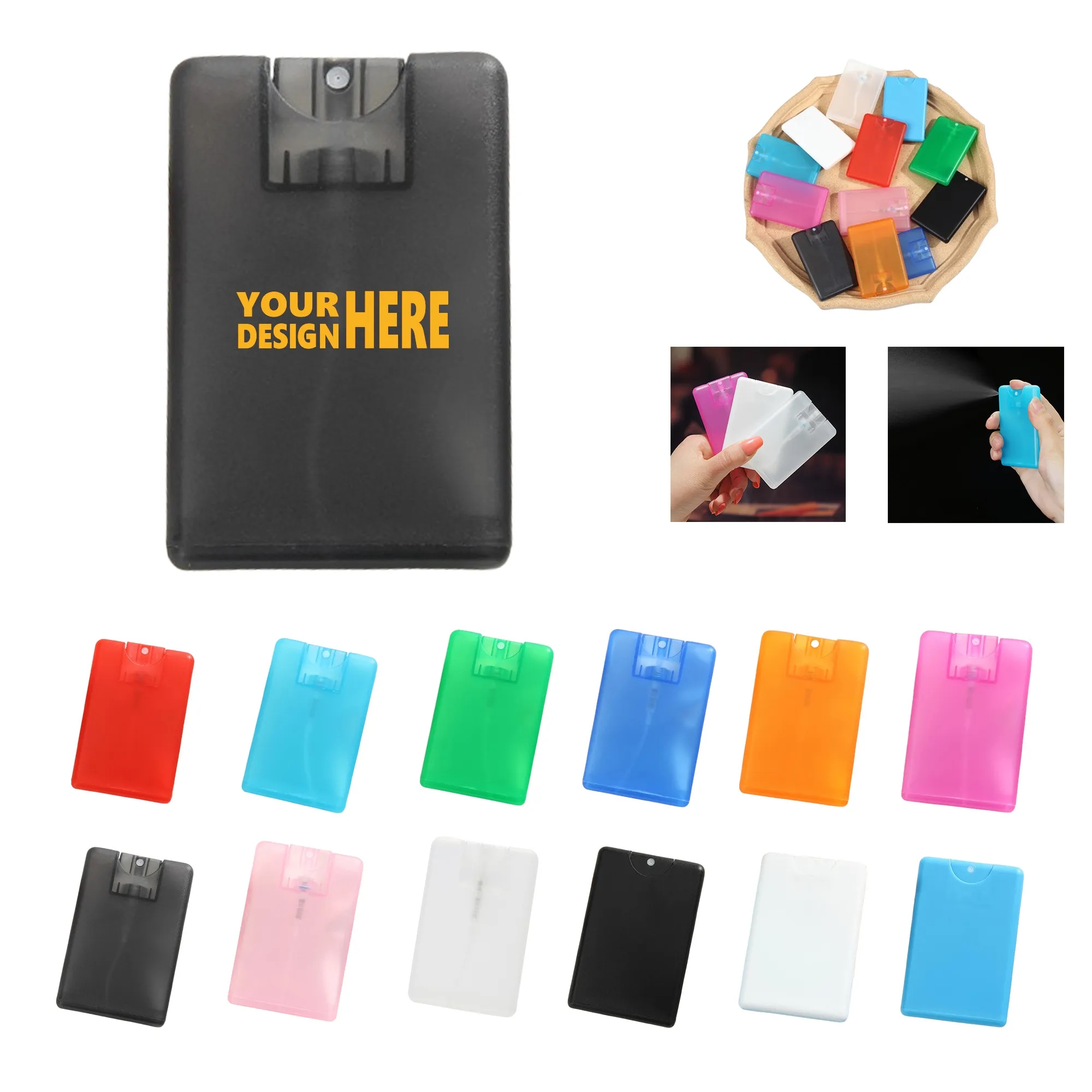20ml Credit Card Hand Sanitizer Spray Bottle MOQ 50
