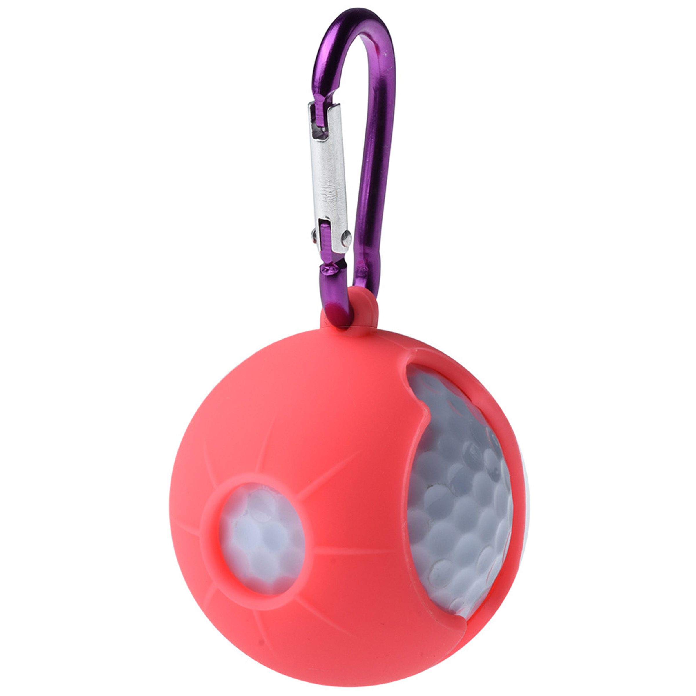 Silicone Golf Ball Holder with Carabiner 12