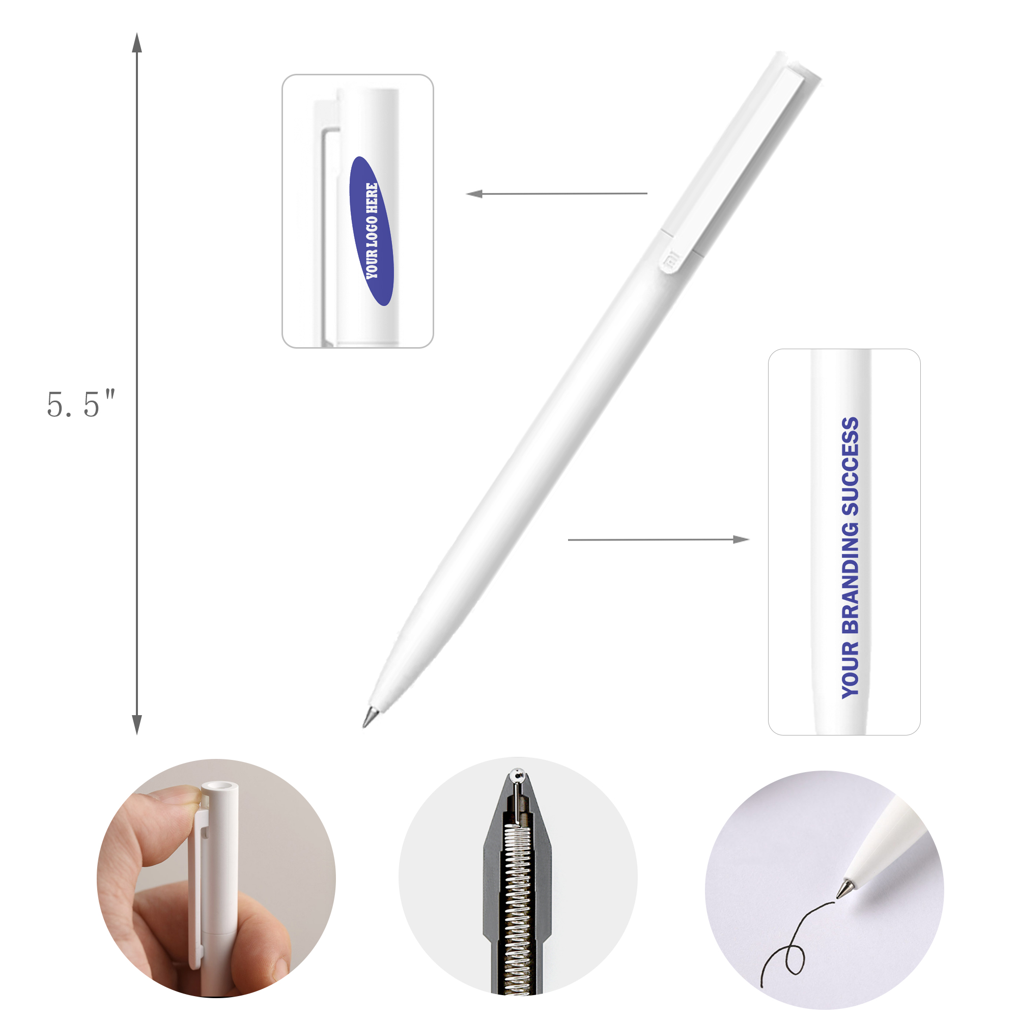 Continuous Ink Refillable Gel Ballpoint Pen