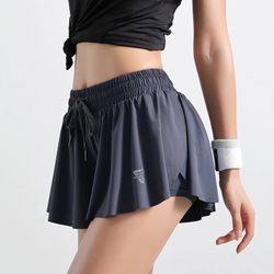 2 in 1 gym shorts skirt