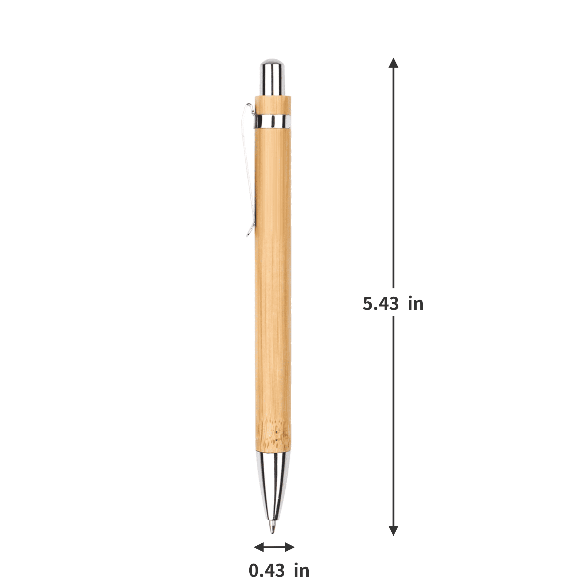 Retractable Bamboo Ballpoint Pen 4