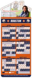 Magna-Card House Shape Magnet - Baseball Schedules (3.5 x 9)