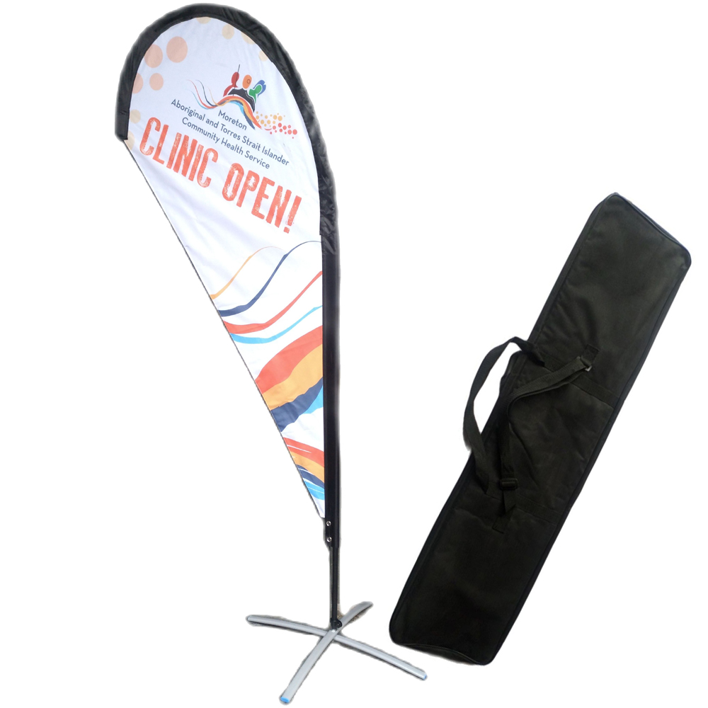 10ft Complete Single Sided Feather Sail Flags Kit