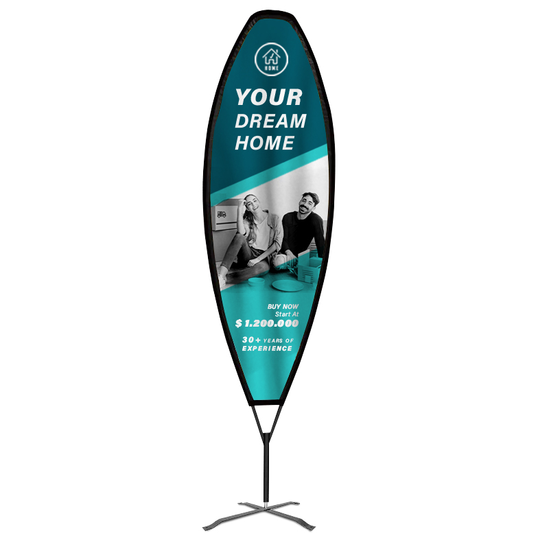 Bullet Flag™ - Printed Advertising Surfer Flag Banner, 15'